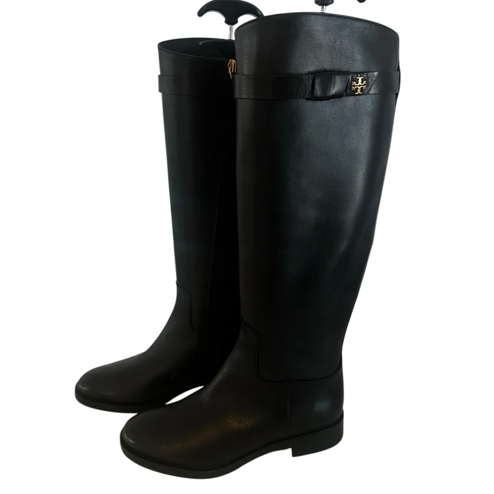 Tory Burch Everly Strap Tall Knee Riding Boots Sz 5